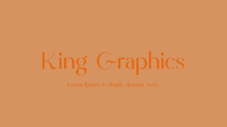 King Graphics Font