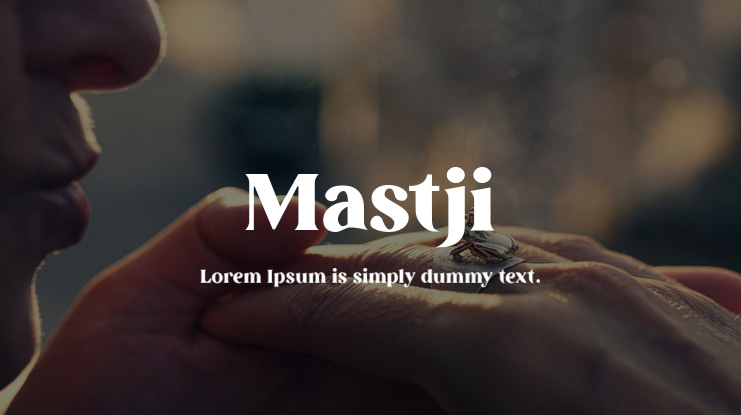 Mastji Font