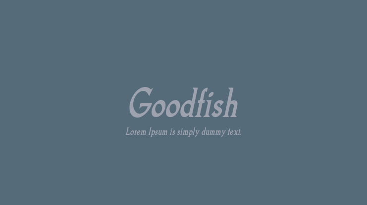 Goodfish Font Family