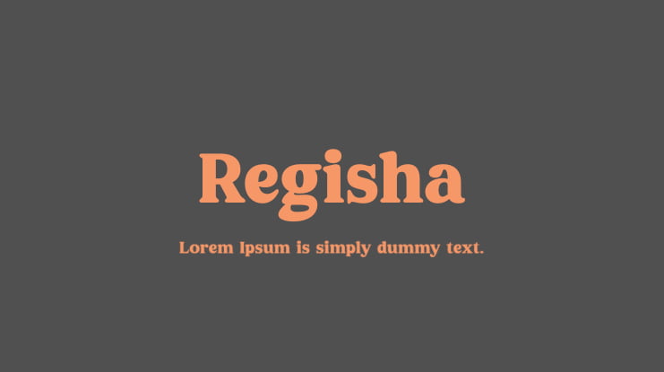 Regisha Font