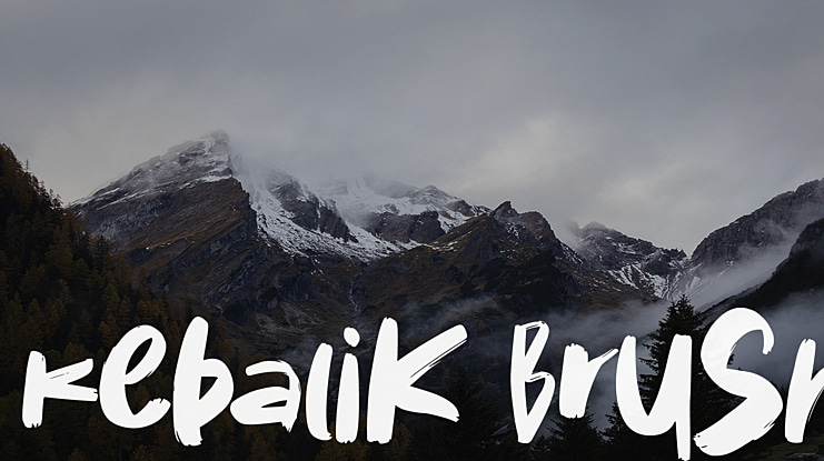 Kebalik Brush Font