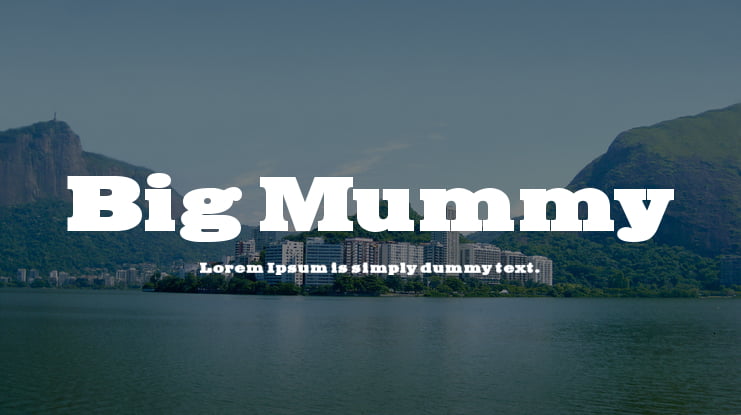 Big Mummy Font