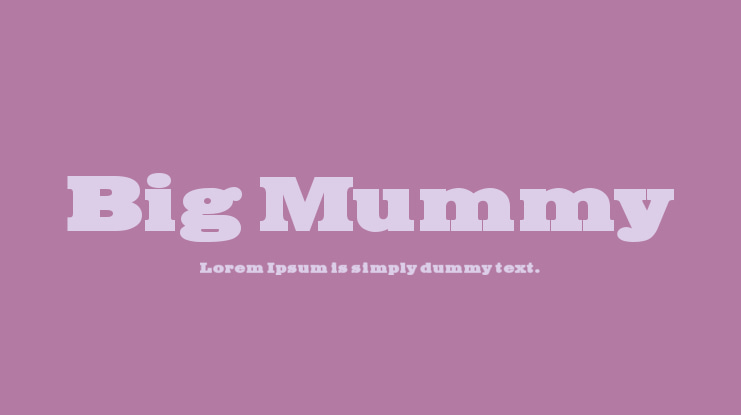 Big Mummy Font