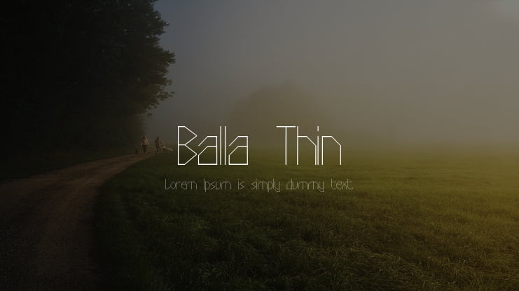 Balla Thin Font Family