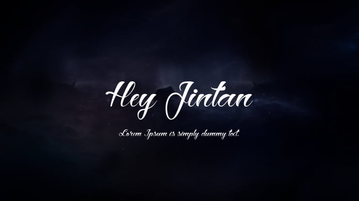 Hey Jintan Font