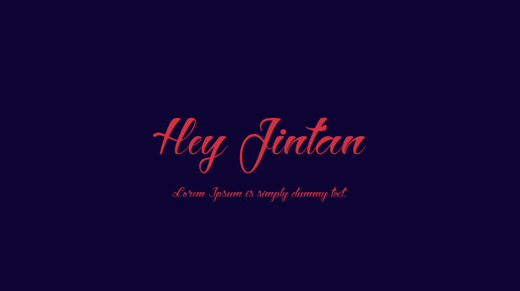 Hey Jintan Font