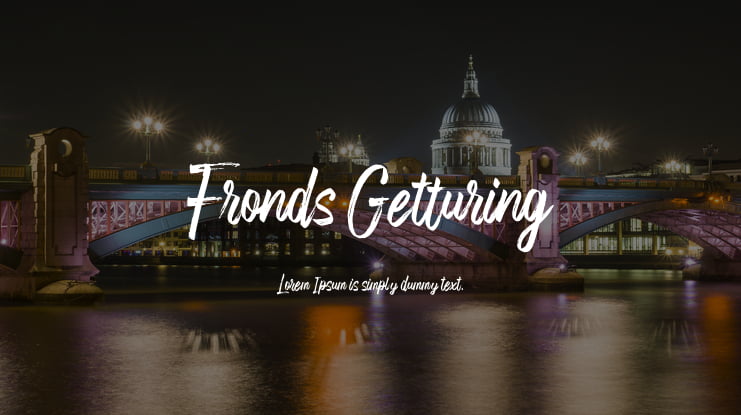 Fronds Getturing Font Family