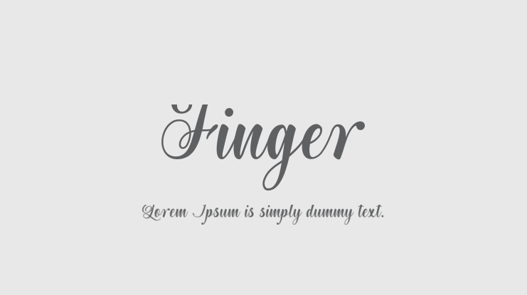 Finger Font