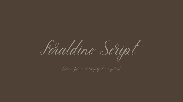 Feraldine Script Font