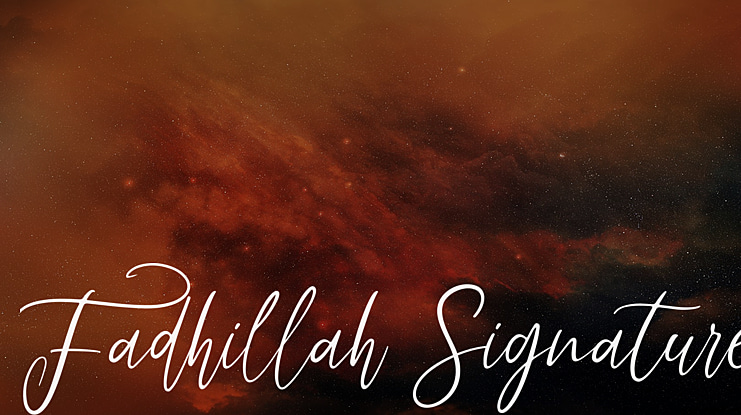 Fadhillah Signature Font