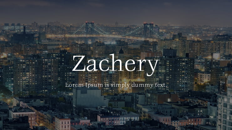 Zachery Font