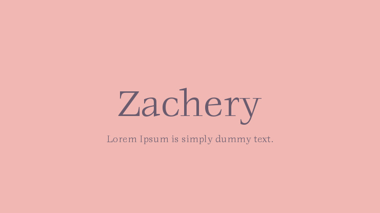 Zachery Font