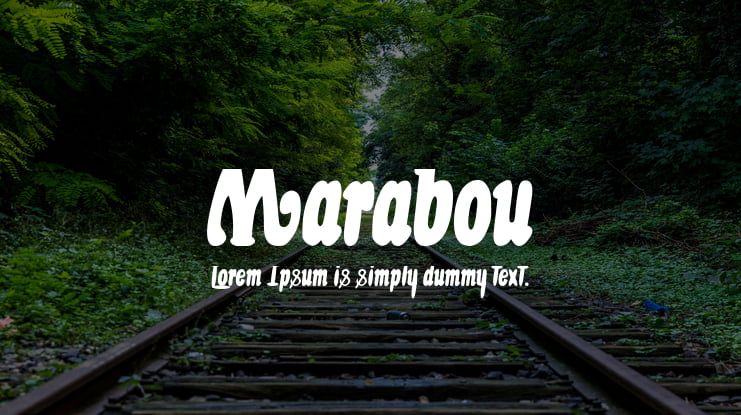 Marabou Font
