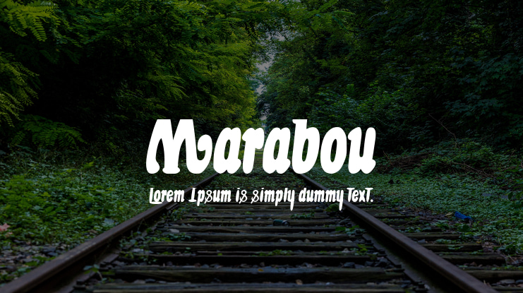 Marabou Font