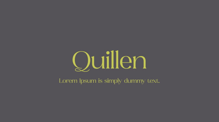 Quillen Font