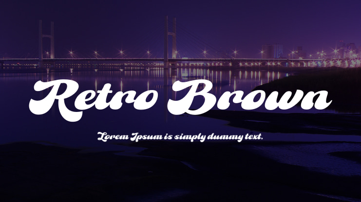 Retro Brown Font