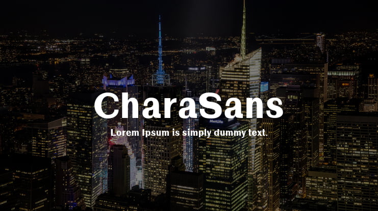 CharaSans Font Family