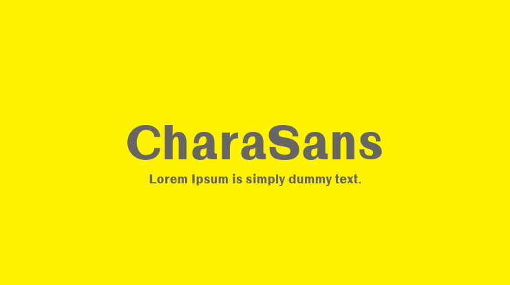 CharaSans Font Family