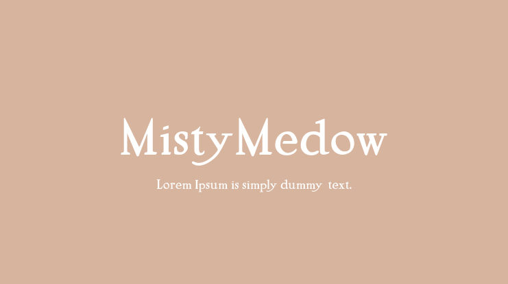 MistyMedow Font