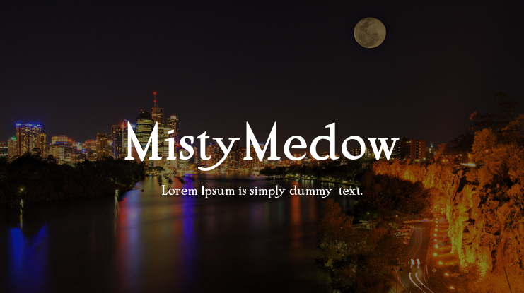 MistyMedow Font