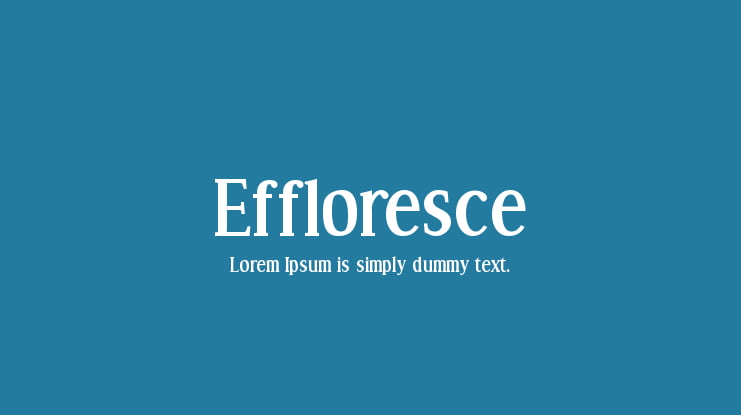 Effloresce Font Family