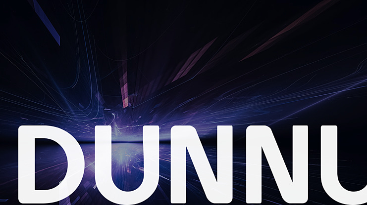 DUNNU Font