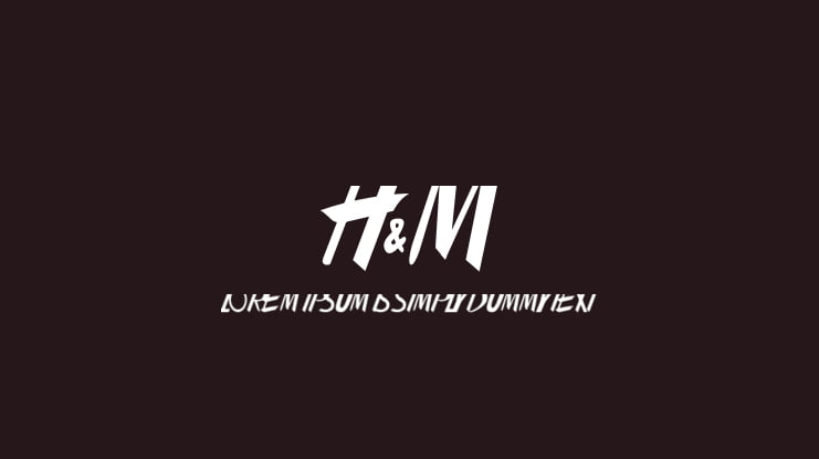 H&m Font