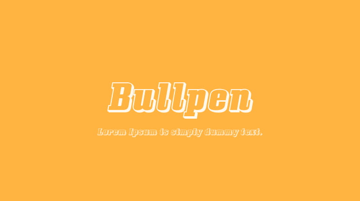 Bullpen Font Family