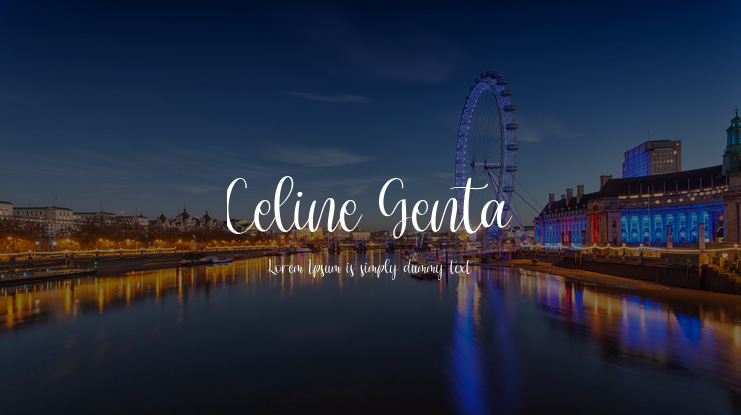 Celine Genta Font
