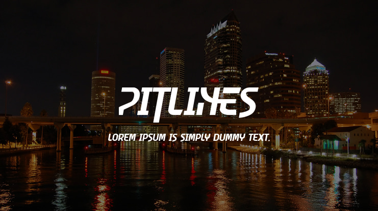 Pitlines Font
