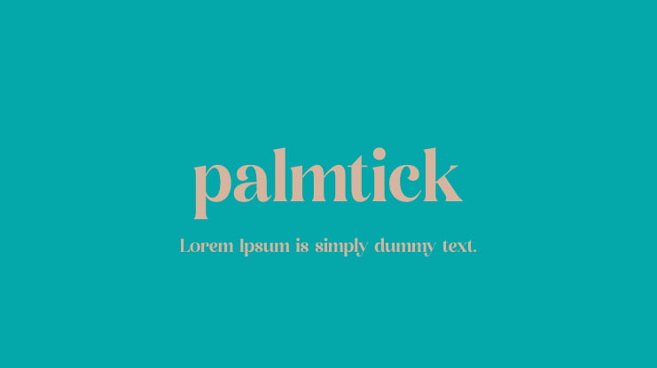 palmtick Font