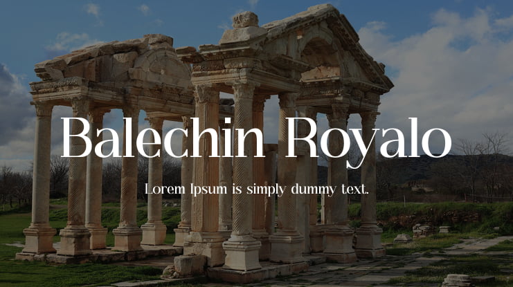 Balechin Royalo Font
