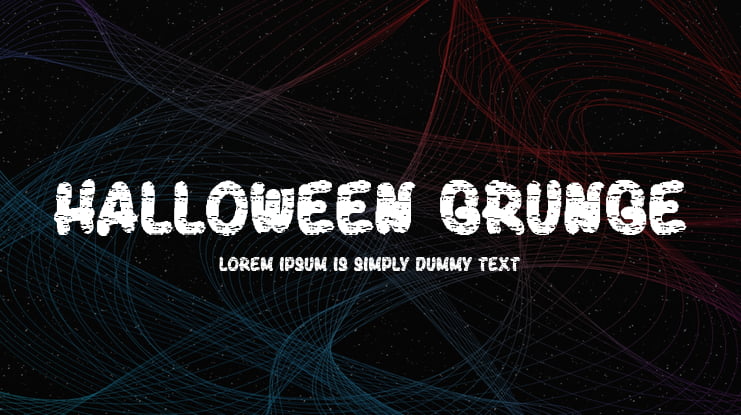 Halloween Grunge Font