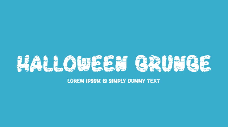 Halloween Grunge Font