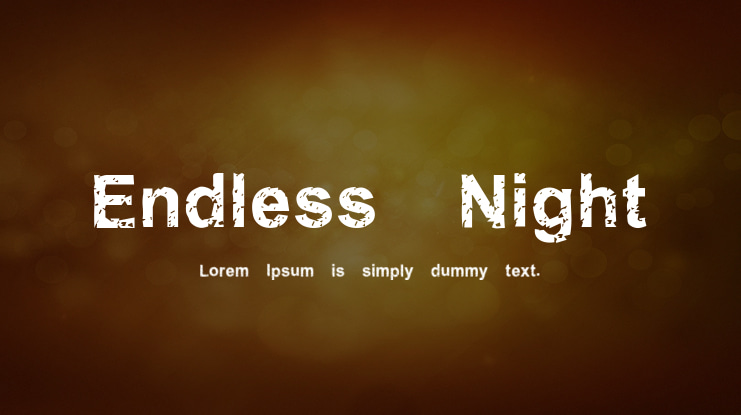 Endless Night Font