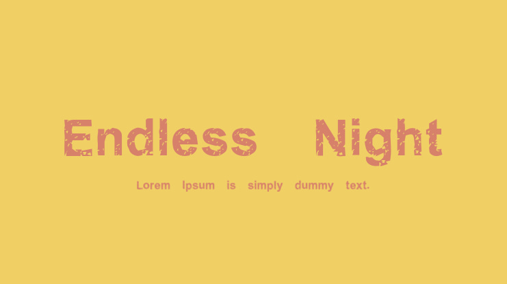 Endless Night Font