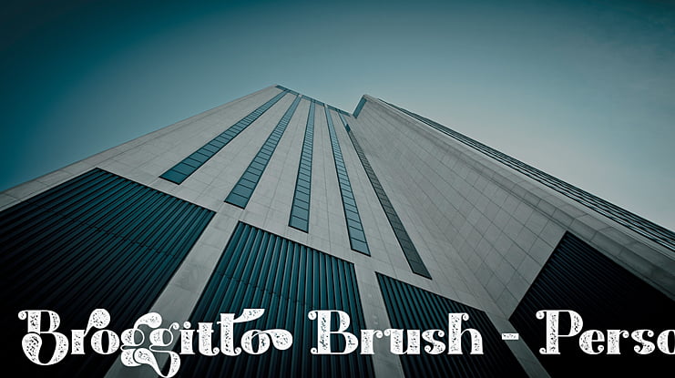 Broggitto Brush - Personal use Font Family