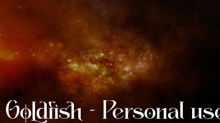 Goldfish - Personal use Font