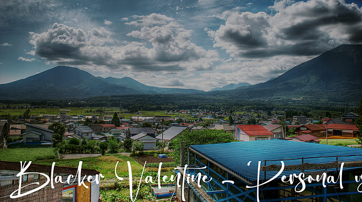 Blacker Valentine - Personal us Font