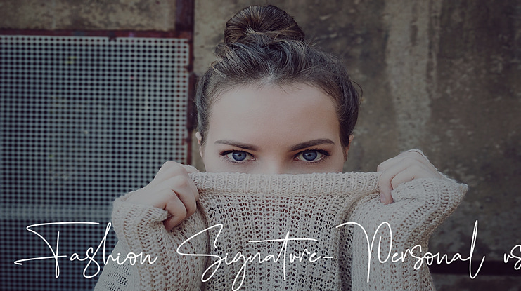 Fashion Signature-Personal use Font
