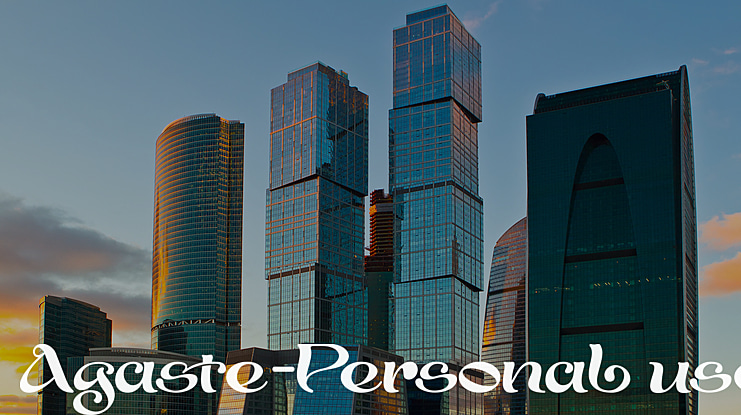 Agaste-Personal use Font