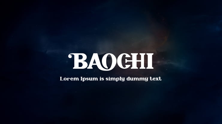 Baochi Font