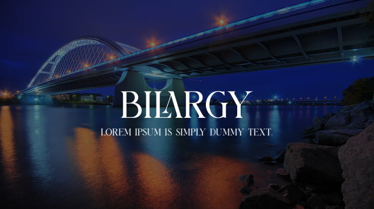 BILARGY Font
