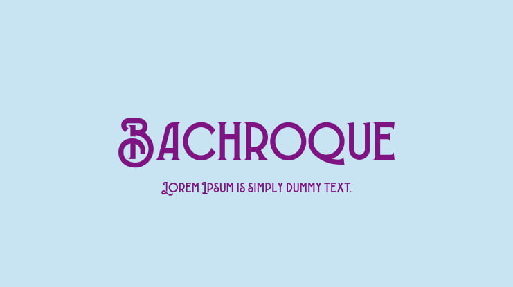 Bachroque Font