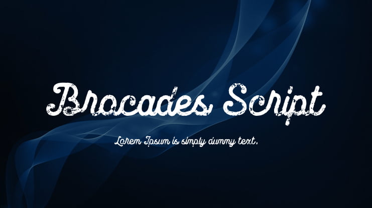 Brocades Script Font