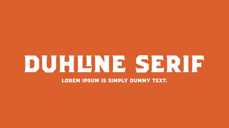 Duhline Serif Font