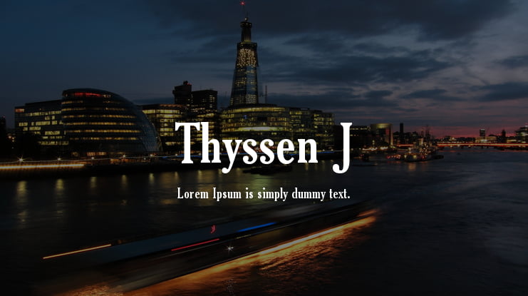 Thyssen J Font Family