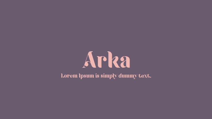 Arka Font