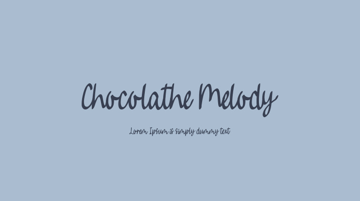 Chocolathe Melody Font