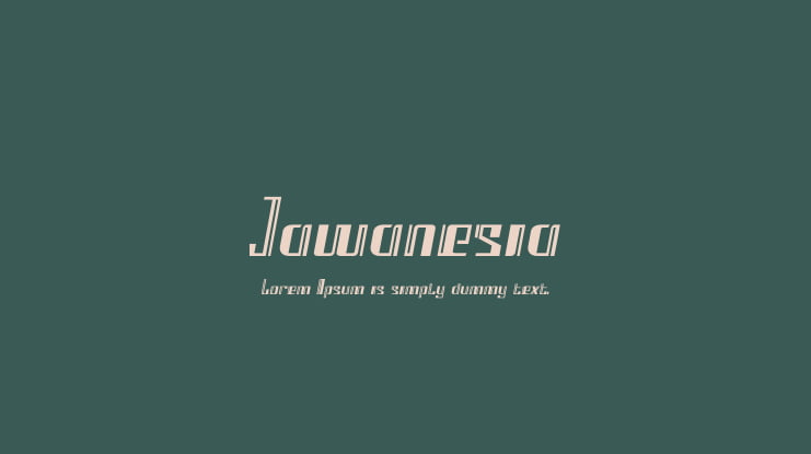 Jawanesia Font